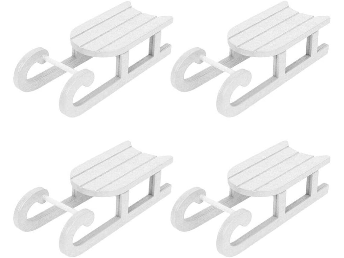Conjunto de 4 peças de elegantes enfeites decorativos para casa e família.