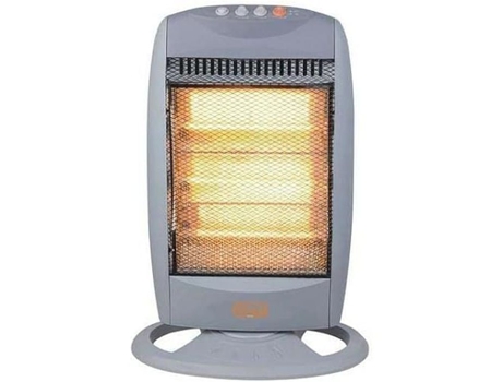 Vinco Potenza Radiador de Piso Halógeno 1200 W Elevador Retrátil Função Anti-Escalada 3 Velas