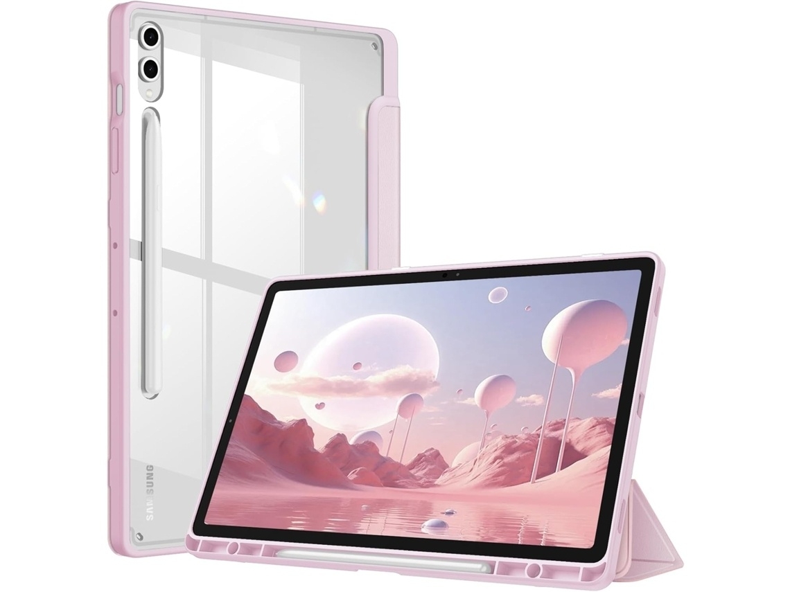 Capa Para Tablet Samsung Galaxy Tab S10 Plus 2024, S9 Fe/s9 Plus 12,4 Polegadas Cor Rosa Elysve