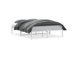 Estrutura de Cama 135x190 Cm Metal Branco MAISON EXCLUSIVE