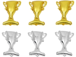 Conjunto De 6 Balões De Alumínio Para Troféus