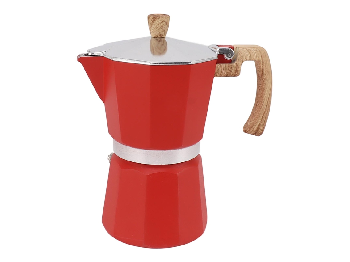 Cafeteira Moka LAXISCREED 150ml Alumínio Vermelha