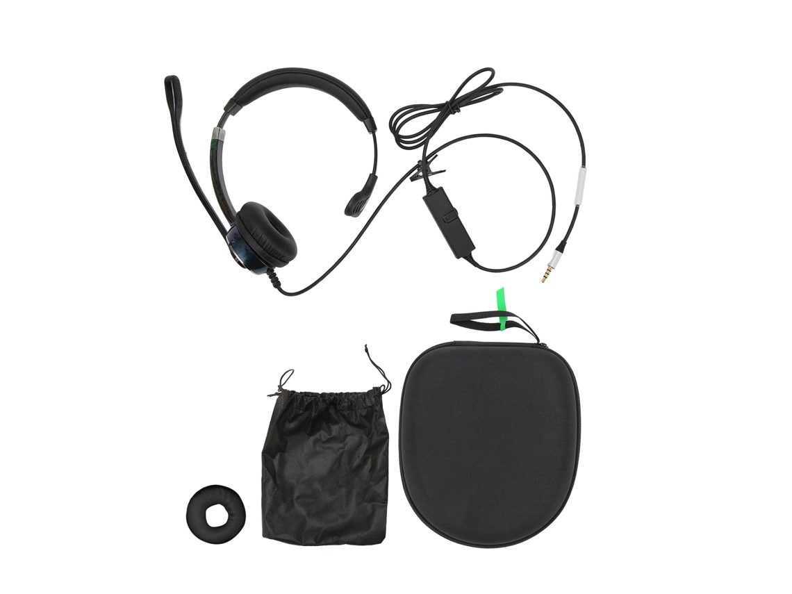 Fone De Ouvido Profissional Anti-ruído Mono Para Atendimento Ao Cliente Call Center Escritório Interface 3.5mm
