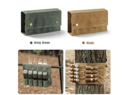 Bolsa Portátil de Armazenamento para Frascos de Condimentos de Lona com 9 Frascos para Camping e Churrasco S/MARCA