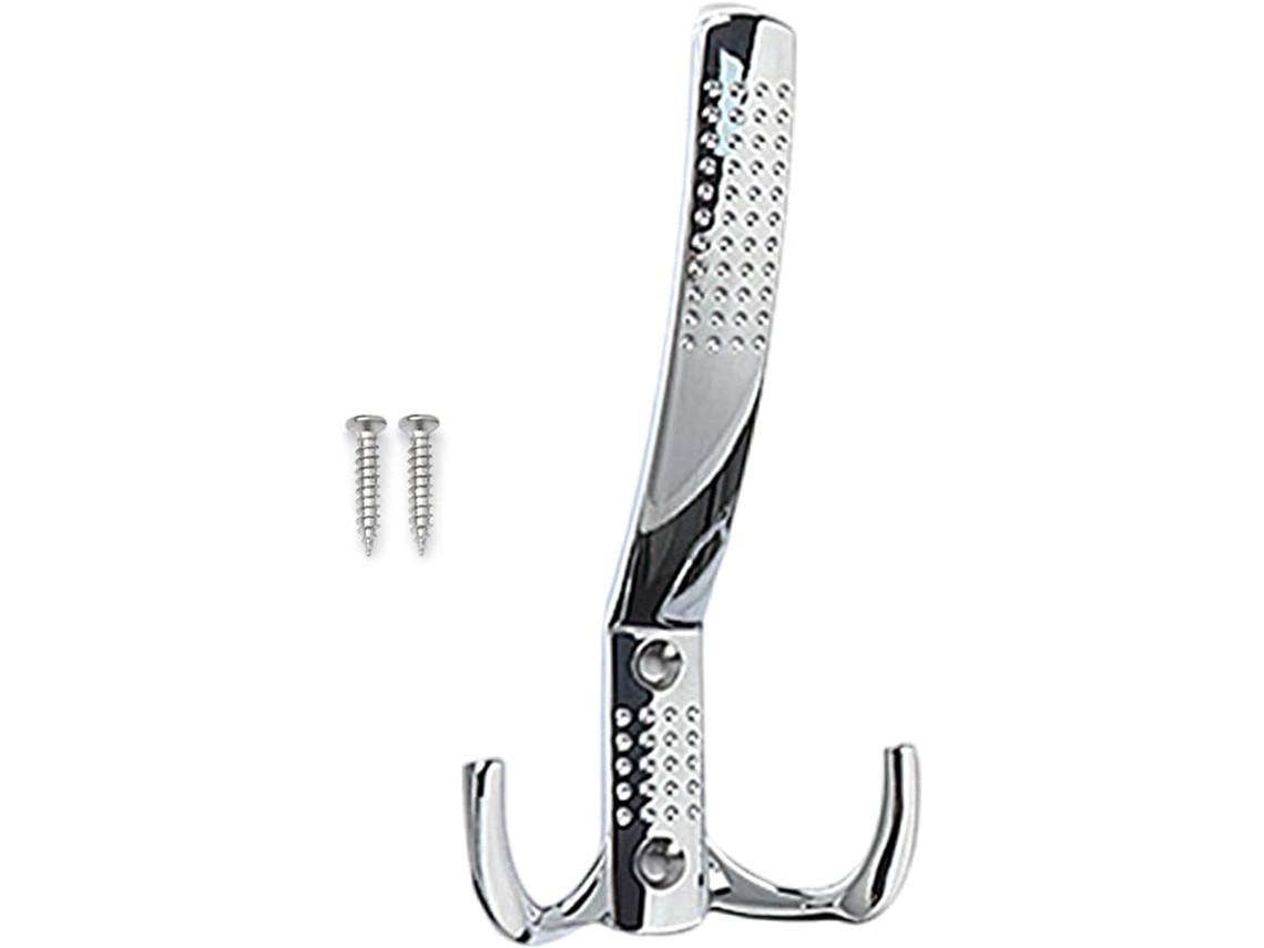 Cabide De Parede Em Liga Zinco Para Casacos, Resistente, Com Duas Pontas Para Lenços, Bolsas, Toalhas E Chapéus Ideal