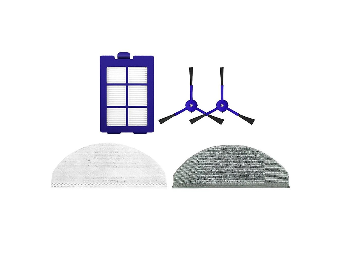 5 Peças para Aspirador de Pó Eufy X8 Escova Lateral Lavável Pano Filtro