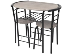 Breakfast Bar Set, Breakfast Bar Sets Vidaxl Preto Mdf