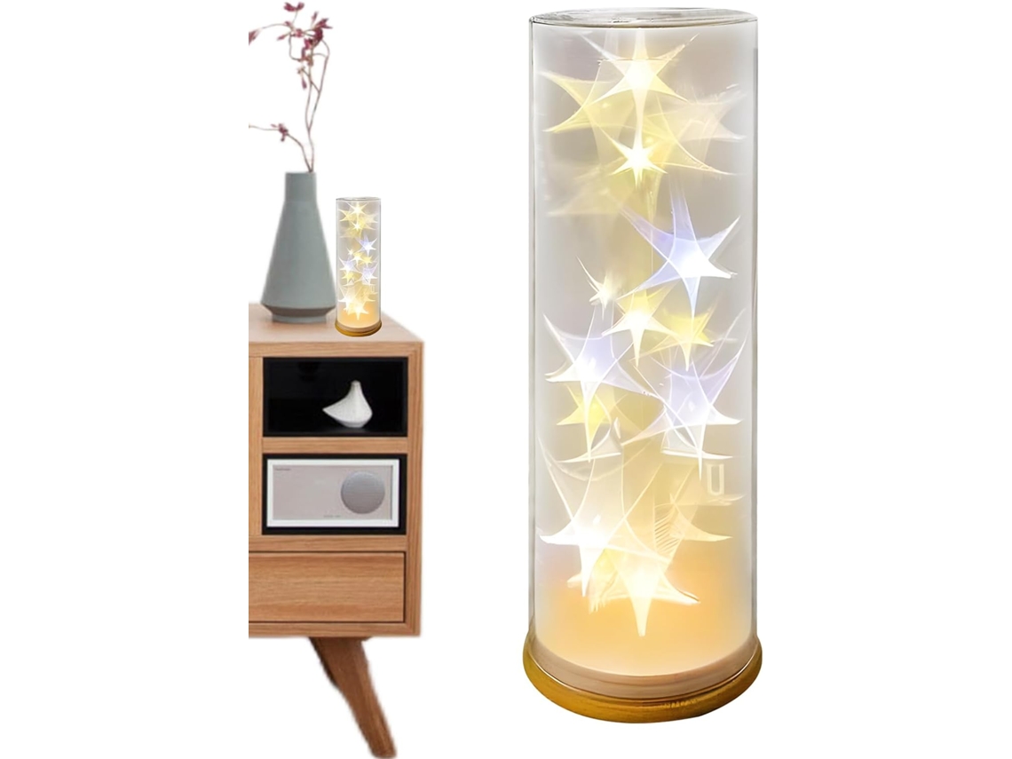 Luminária De Mesa Led Em Formato Estrela Decoração Moderna Para Iluminação Ambiente