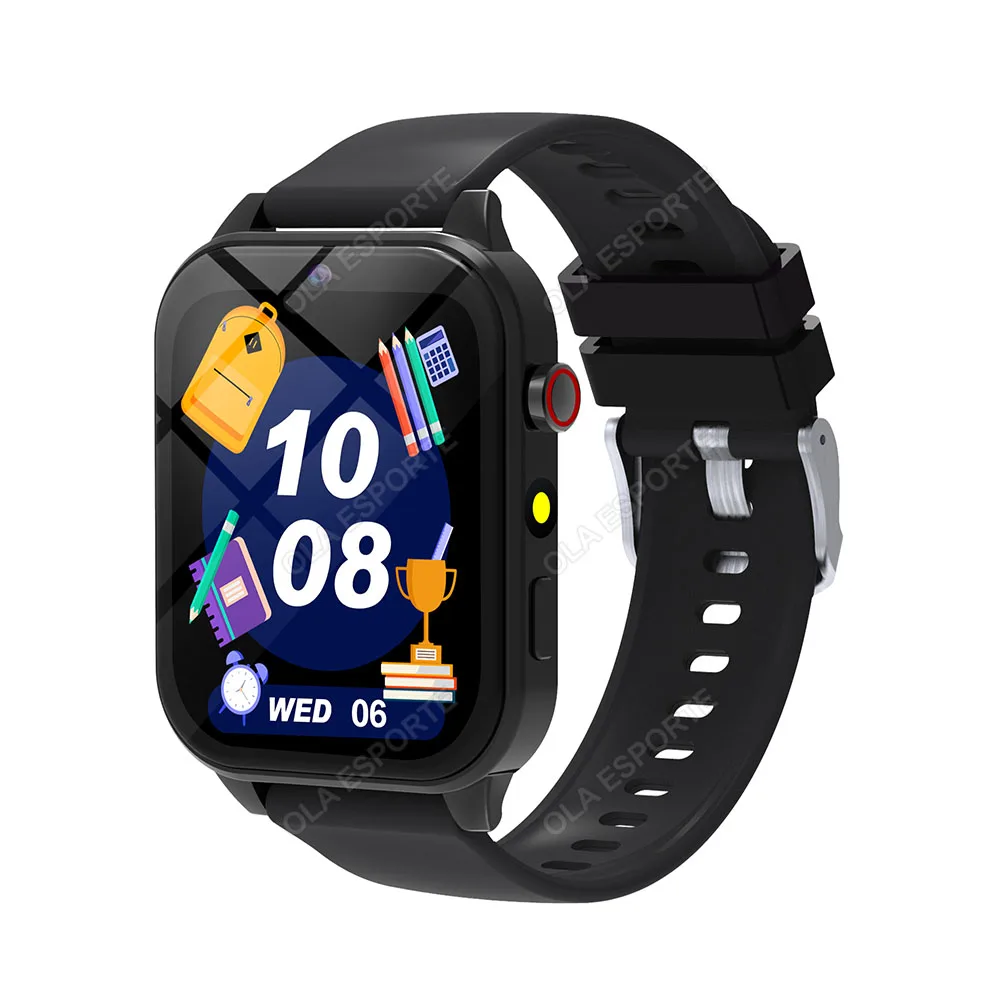 Smartwatch Infantil MDUG com Tela Sensível ao Toque HD, Câmera, Monitor de Sono, Despertador e Calculadora (preto)