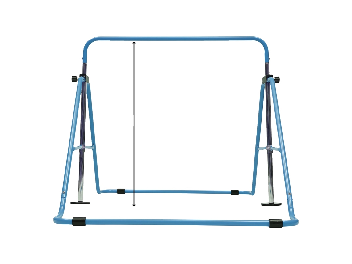 Barra De Ginástica Ajustável Para Crianças, Altura 85 129,5cm, Capacidade 100kg, Azul Oem
