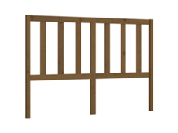 Cabeceira de cama MAISON EXCLUSIVE em pinho maciço castanho, 146x4x100 cm