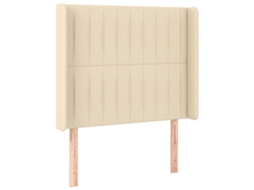 Headboard, Headboards Vidaxl Creme Tecido (83 X 16 X 118/128 Cm)