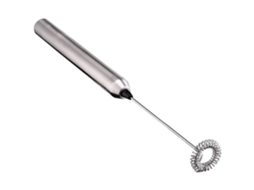 Batedor de leite elétrico de aço inoxidável, misturador manual, fabricante de espuma de leite para chocolate quente 513 S/MARCA