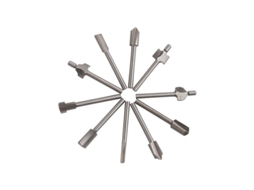Conjunto De 10 Fresas Para Tupia 3 Mm(1/8") Em Aço Rápido(hss) Marcenaria. Acessórios Multifuncional Rotativa
