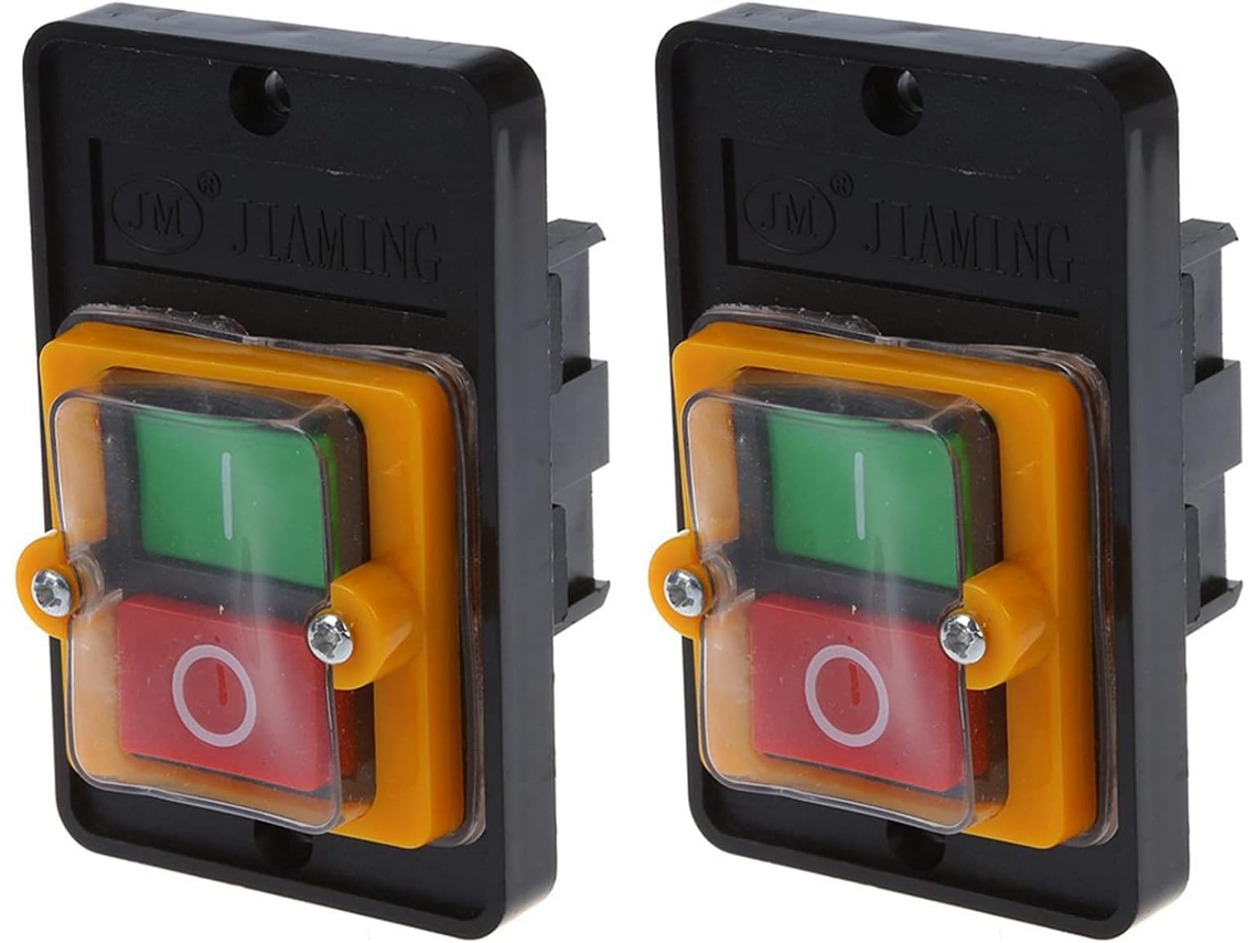 2-interruptores De Botão Pressão À Prova D Água 220 380v Ac 5