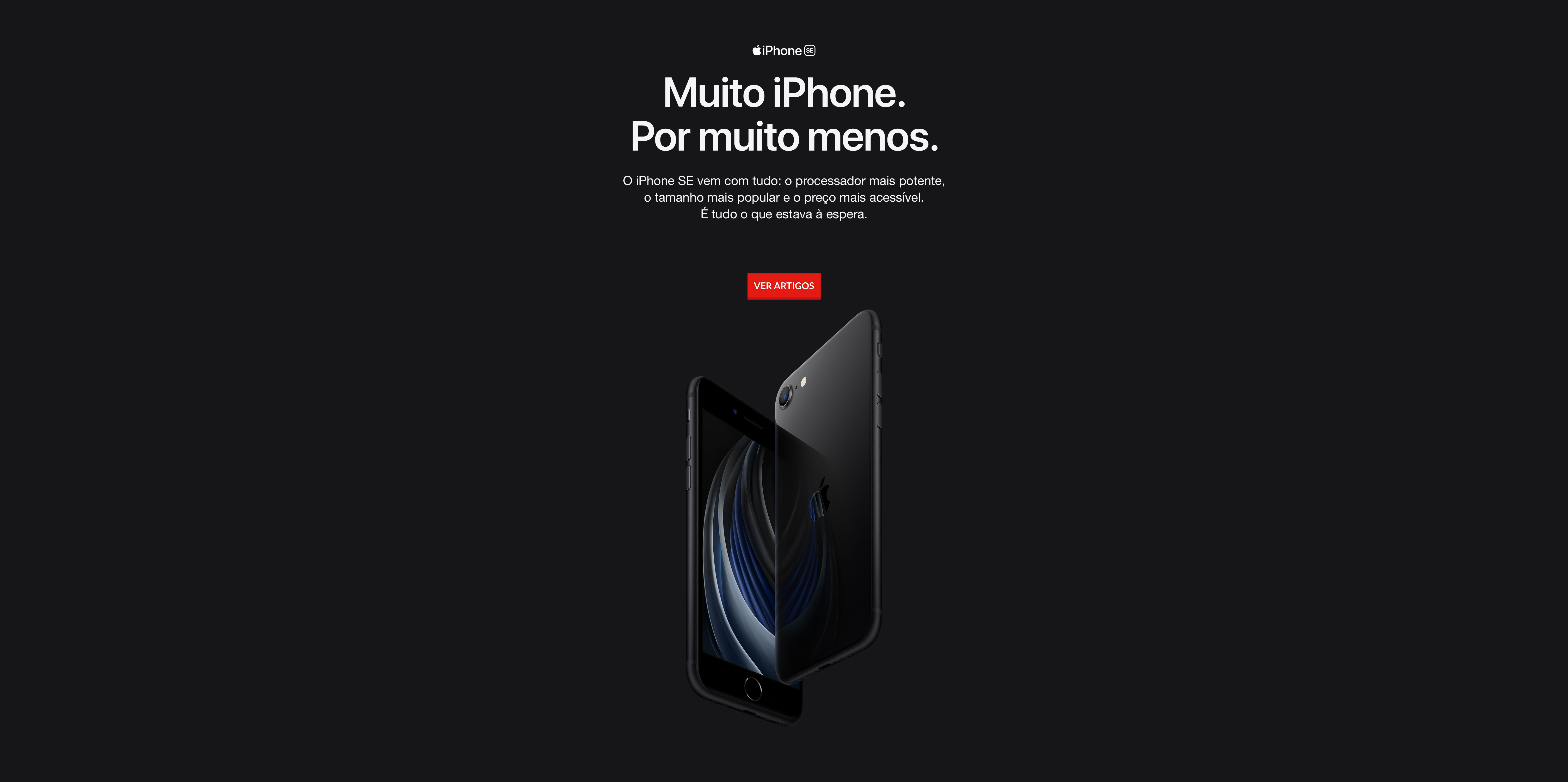 iPhone SE em preto