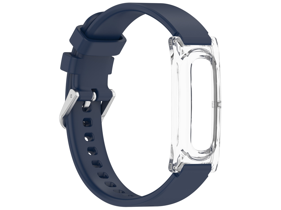 Pulseira Para Google Fitbit Air, Silicone Split（meia Noite azul）czhmart