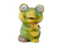 Lâmpada Solar Para Jardim, Sapo Fofo, Luz Decorativa, Interno, Externo, Figura Solar, Ornamento Aquaforge