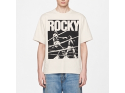 Rockinstone Rocky Movie Knockout Solid Natural Adult T-shirt Size:xxl