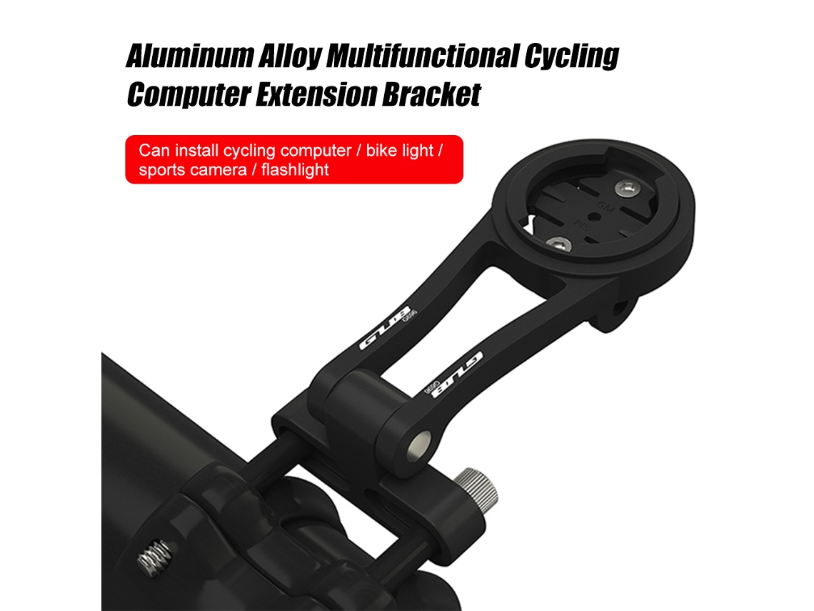 Suporte Mali para Computador de Bicicleta, Alumínio, Ajustável, Compatível com Garmin, Bryton, Cateye, Wahoo