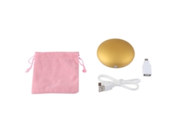 Carregador Portátil Laxiscreed Com Aquecimento De Mãos, Formato Redondo E Dourado, Ideal Para Dias Frios