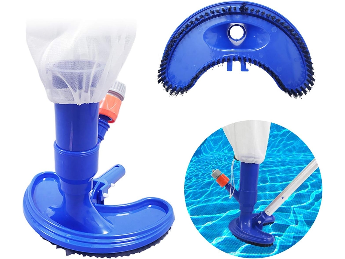 Kit Limpeza Piscina Aspirador Pó Acima Solo Escova Sucção Acessórios Jato Vácuo Spa Inflável