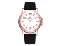 Relógio de Pulso Masculino de Quartzo com Pulseira de Couro Pu Estilo Casual e Negócio