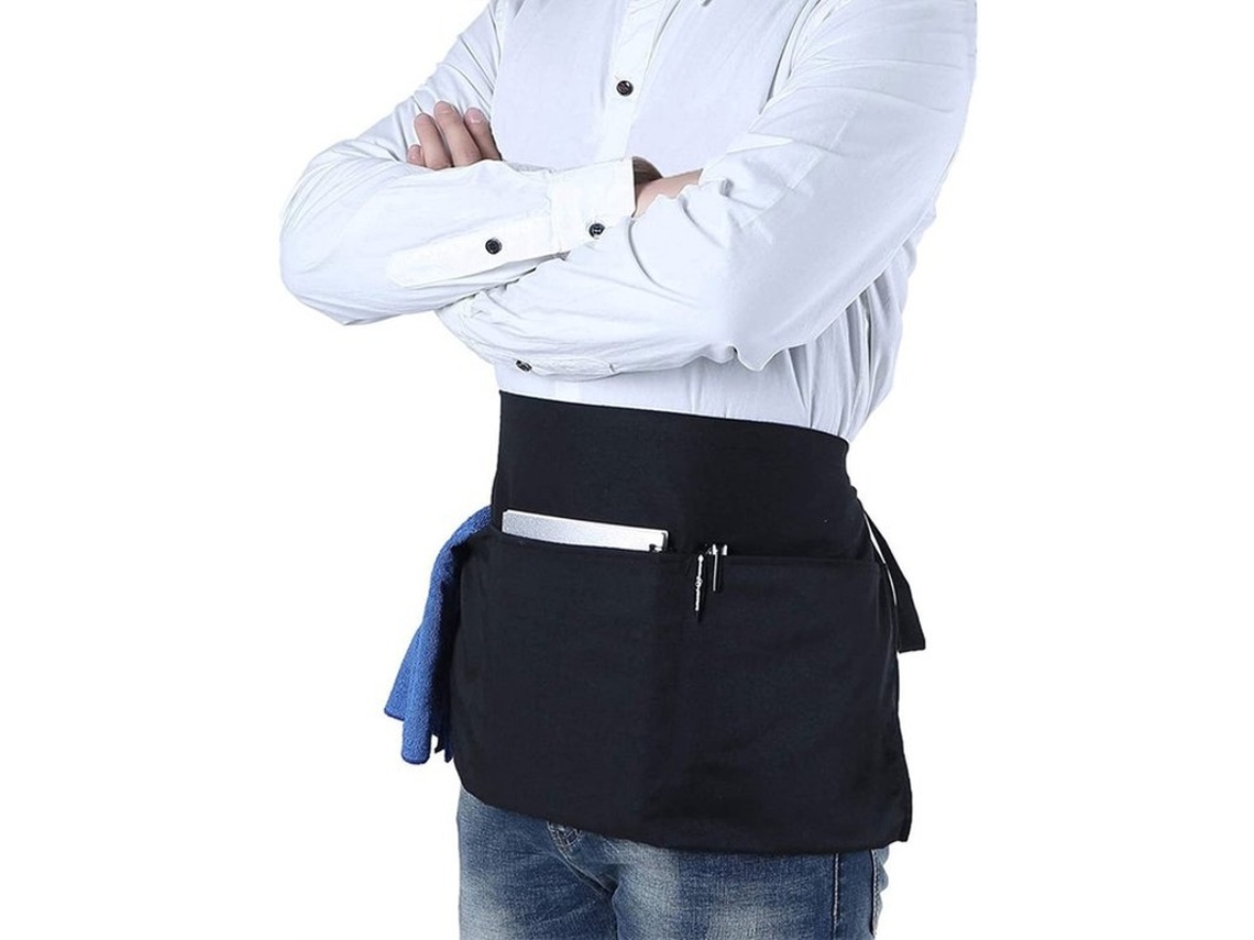 Chef - Halve Schorten Serveerster Schorten Com Bolsas Pretas
