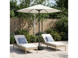 Vidaxl Parasol De Jardim Com Base 230 X 230 Cm Poliéster Retangular