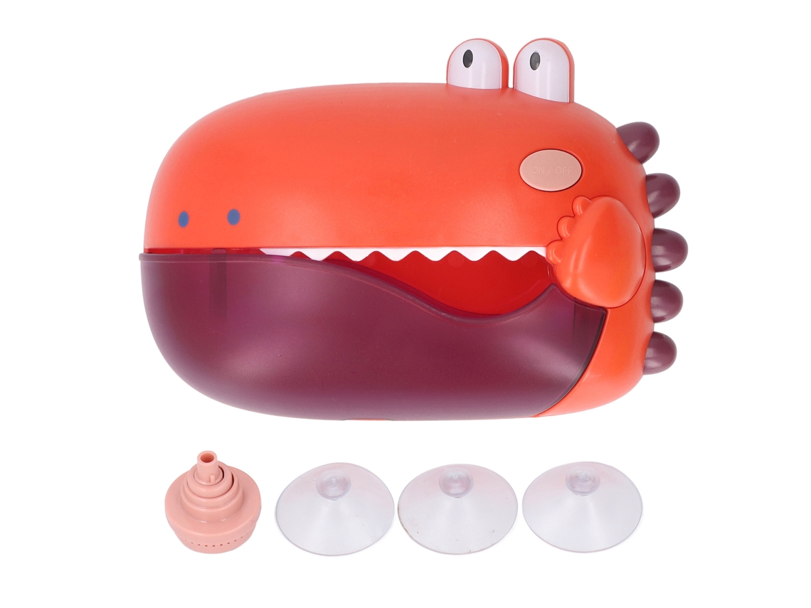 Mali máquina de Bolhas Automática para Banho com Música Brinquedo Infantil Laranja