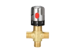 Válvula De Chuveiro, Misturador Termostático De Latão Para Torneira Misturadora Termostática De Chuveiro, Banheira, Banheiro E Cozinha