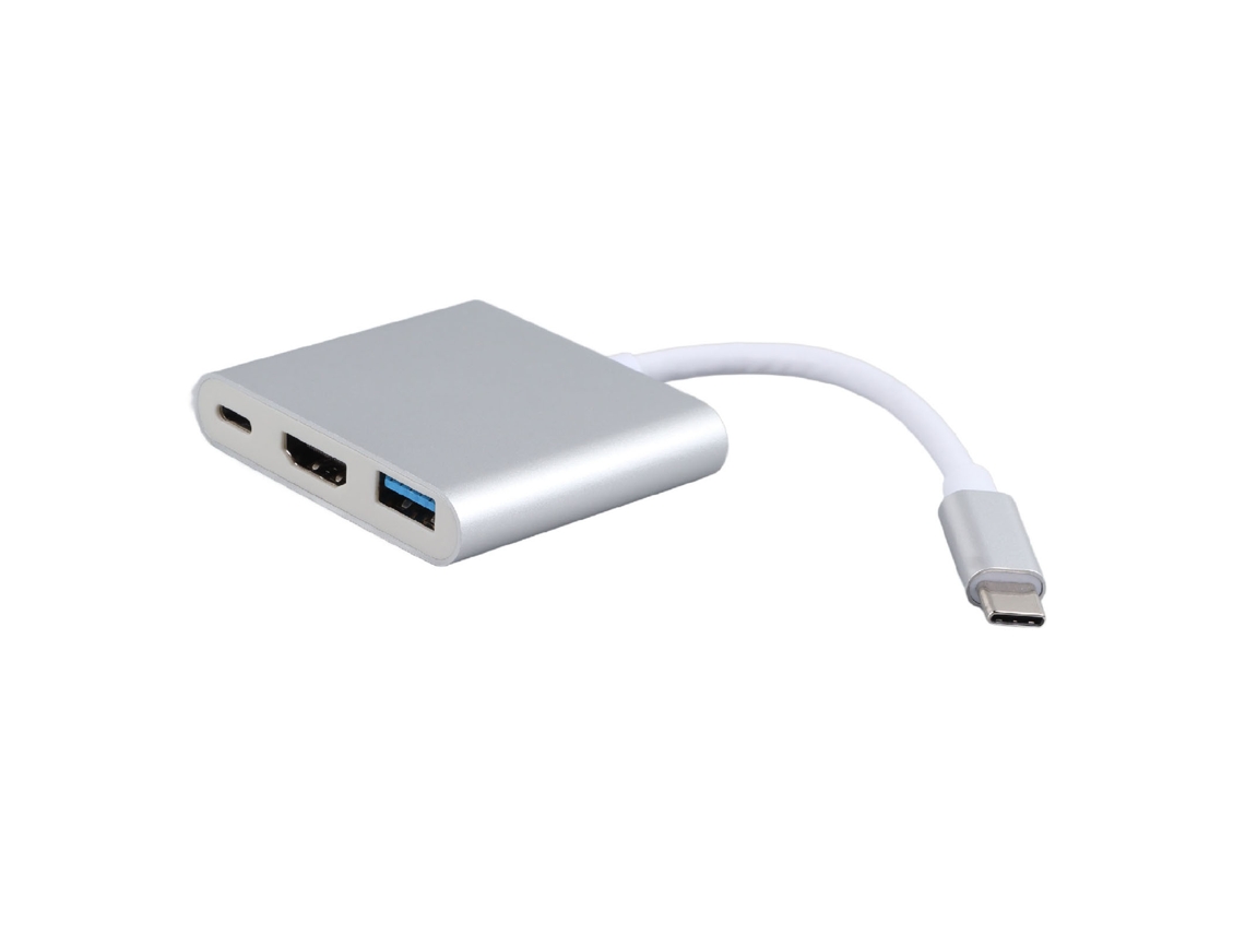 Aetheria estação de Docking Usb C 3 em 1 Hub com 4k Hd 5gbps Transmissão e 60w Pd Power para Tv Projetor Computador