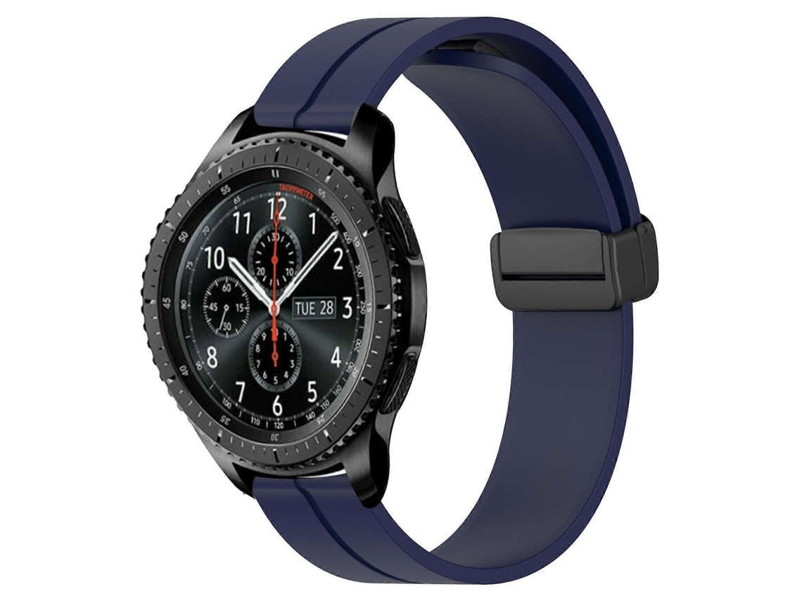 Pulseira De Silicone Com Fecho Magnético De Cor Sólida De 22 Mm Para Samsung Gear S3 Frontier