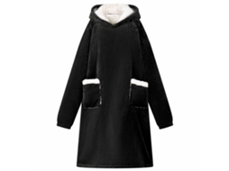 Vidaxl Sweatshirt Manta Preto M Fleece E Flanela