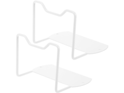 Conjunto de 2 Suportes Antiderrapantes Ferro Branco para Colchões e Almofadas Sofá, Fixação Estável, CHABERLU