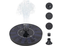 Mini bomba de fonte de água solar para banho de pássaros, fonte de água movida a energia solar com 4 bicos, bomba de água água