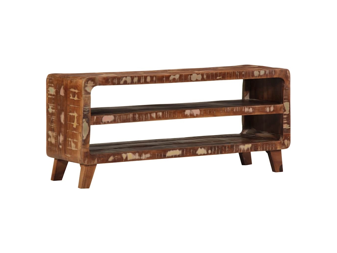 Vidaxl Móvel De Tv 105x46x32 Cm Madeira Recuperada Maciça
