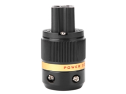 Conector De Energia Iec Platina Ouro 24k Com Cobre Puro