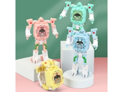Primerox relógio Eletrônico Digital Robô Deformado para Crianças Brinquedo Presente de Natal