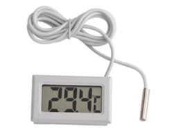 Termômetro Digital Mini Led Com Tela Lcd E Sensor De Sonda