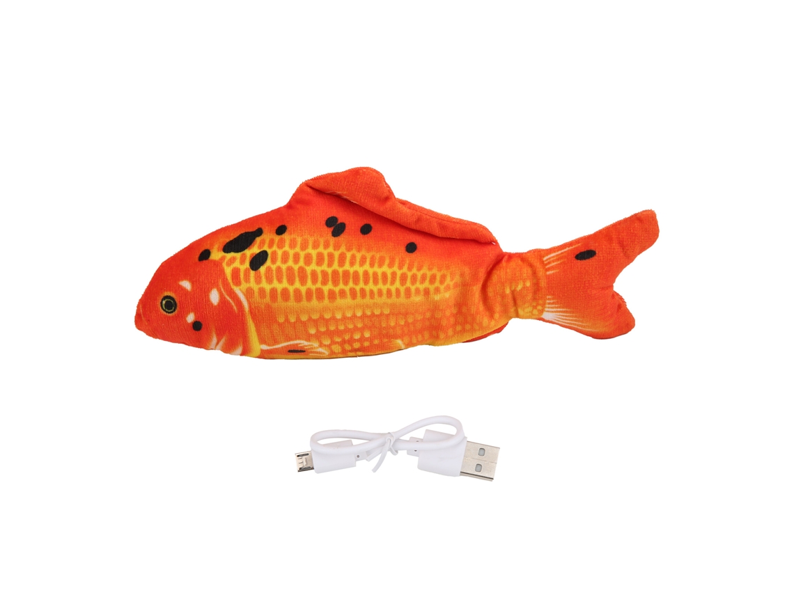 BRINQUEDO de Peixe Elétrico, Interativo, Móvel, Recarregável, para Gato, Interior, Bonito S/MARCA