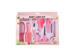 Mali kit de Cuidados e Higiene Infantil 10 em 1 para Bebês Recém nascidos Meninas Meninos Rosa
