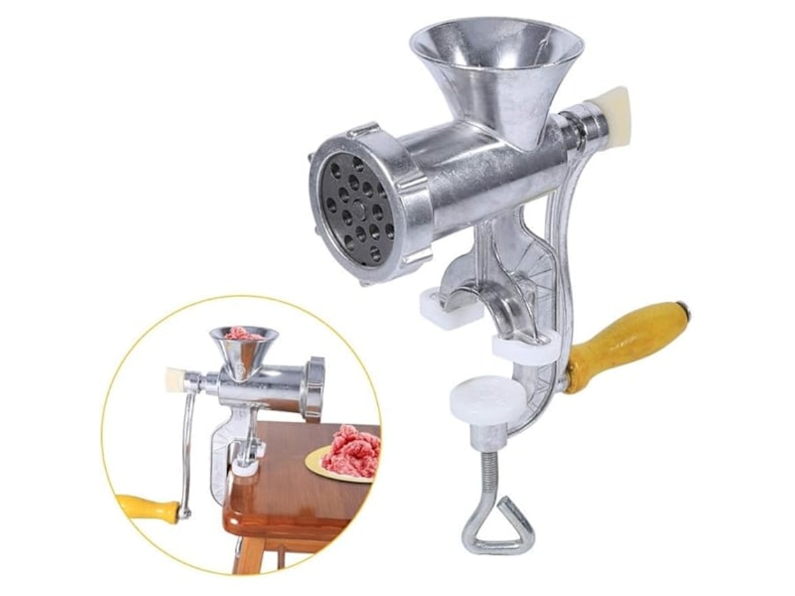 Moedor de Carne Manual em Liga Alumínio. AQUAFORGE