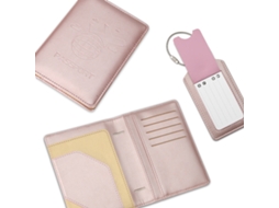 Capa Protetora Para Passaporte(ouro Rosa) Com Bloqueio Rfid Viagens