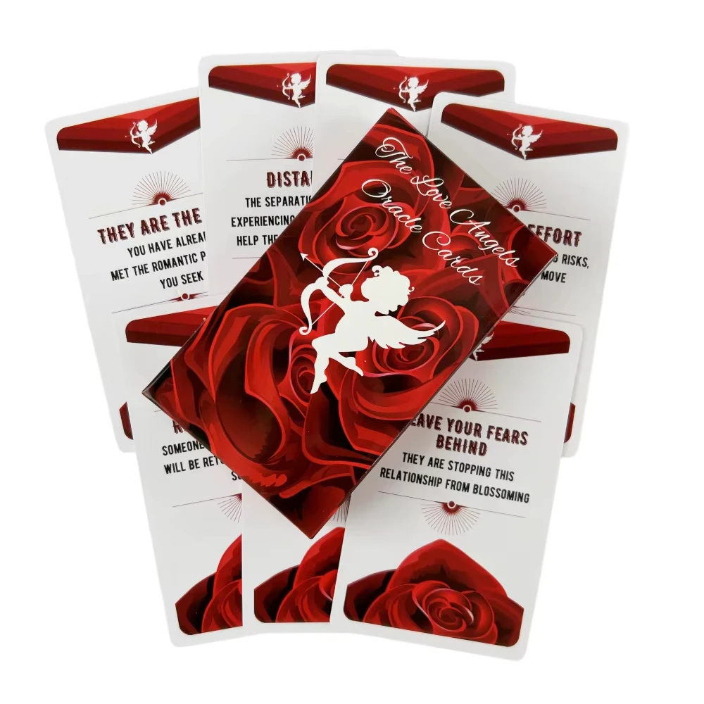 Baralho De Cartas Oráculo, 10,3 X 6 Cm, 54 Cartas, Usado Para Interpretar O Amor E Os Relacionamentos Românticos.
