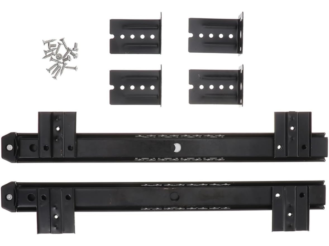 Corrediças Para Gaveta De Teclado Abaodam 1par Em Aço Com Acabamento Antiferrugem, Capacidade De Carga 10kg 22lb