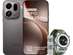 Bundle Smartphone OPPO Find X9 Pro (6.78'' - 16 GB - 512 GB - Cinzento) + Smartwatch