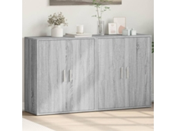 Vidaxl Aparadores 2 Pcs 60x31x70 Cm Derivados Madeira Cinzento Sonoma