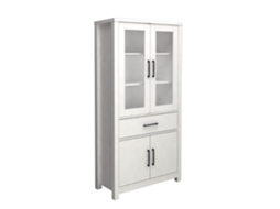 Vitrine Armario 4 Portas Dn Branco 180X90Cm