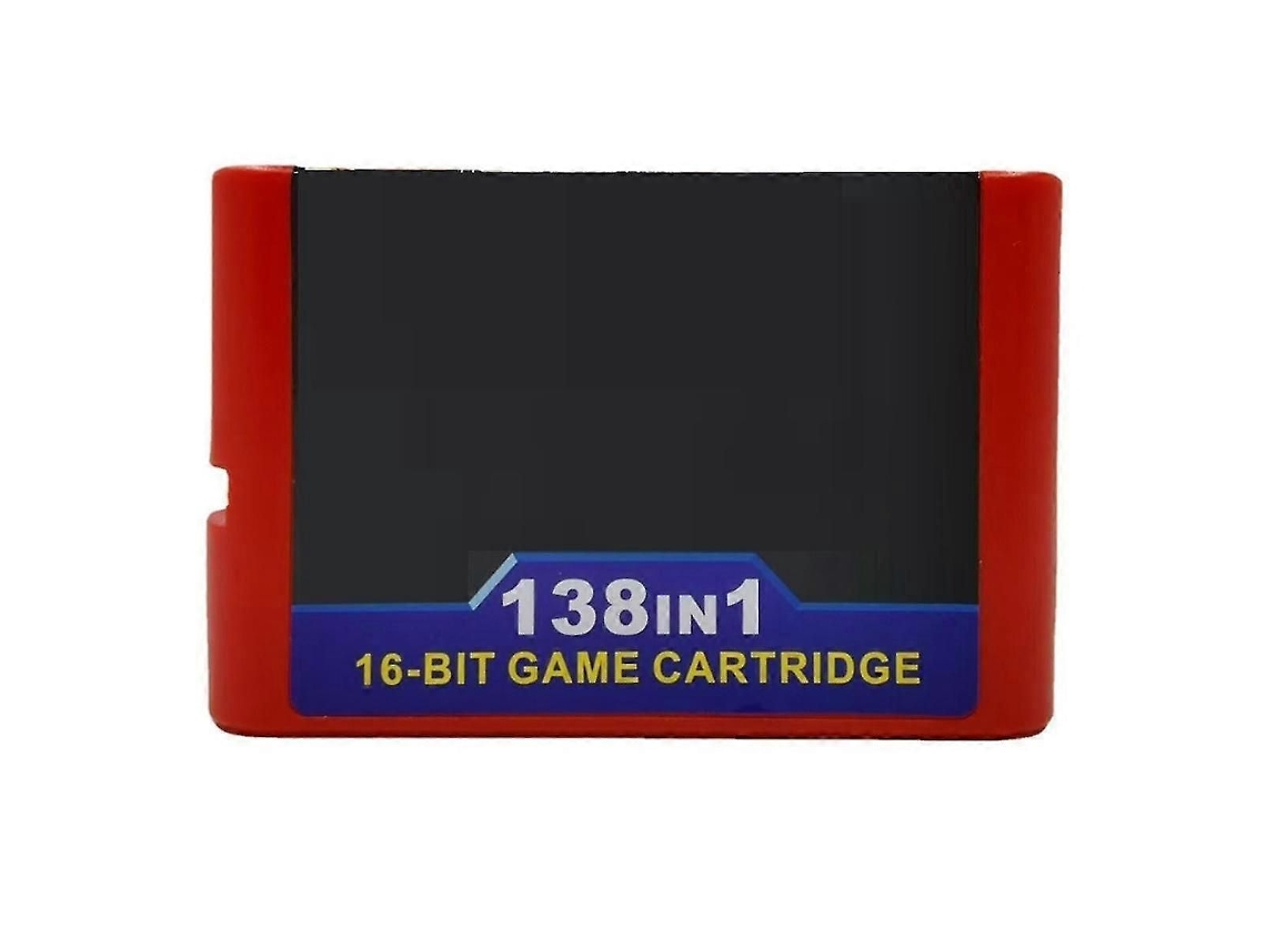 Cartão de Jogo Retrô 138 em 1 16 Bits para Mega Drive GOKOCO
